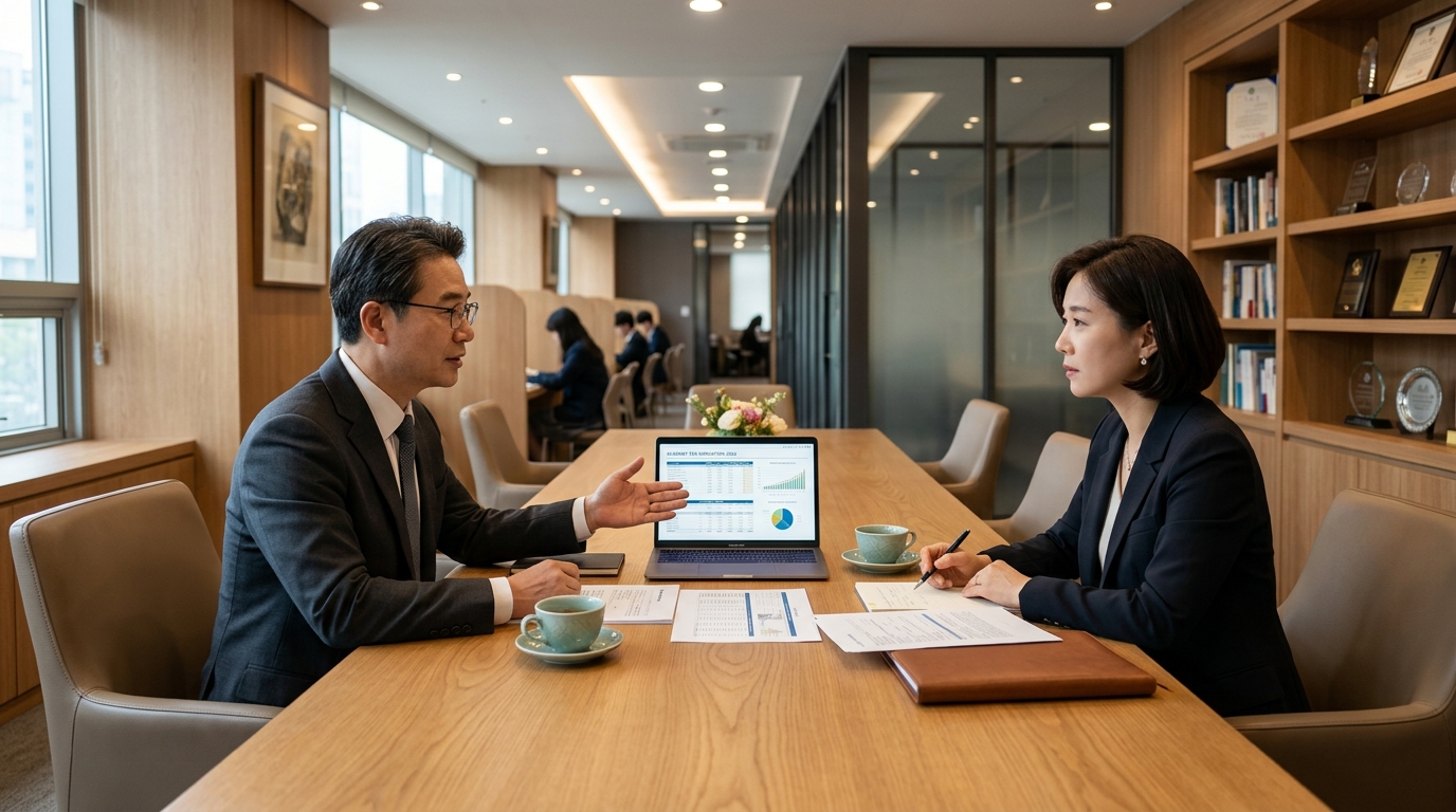 실시간 접수 및 전담 세무 컨설팅 (AI 생성 이미지)